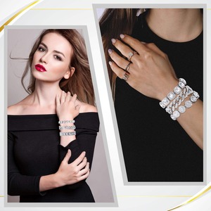 Top Quality Moissanite Hiphop Bracelet Iced Out Jewelry for <b>Men</b> and Women Fashion Accessory Available At Best Price - Product Image 5
