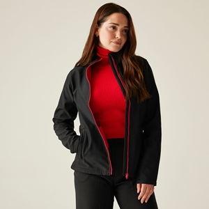 Veste Softshell Femme Col Montant Coupe-Vent Décontractée pour l'Extérieur avec Fermeture Éclair Intégrale et Poches Utilitaires Légère et Résistante aux Intempéries – Vente en Gros - Product Image 1