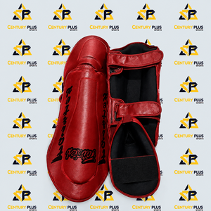 Protège-tibias en cuir de vachette véritable personnalisés RTS, haute élasticité, confortables, pour Muay Thai, MMA, Kickboxing, équipement de sécurité, fitness - Product Image 1