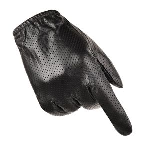 Gants de vélo en cuir, longueur poignet, respirants, sportifs, pour l'extérieur, printemps-été, non doublés, noirs - Product Image 1