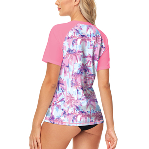 Camiseta de Compresión de Manga Corta para Mujer, Protección UV, para Deportes Acuáticos, Natación, Fitness y Entrenamiento - Product Image 2