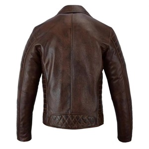 High Quality Top Grain <b>Leather</b> <b>Men</b> <b>Leather</b> <b>Jackets</b> Genuine <b>Leather</b> <b>Jacket</b> - Product Image 4