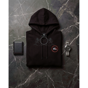 Sudadera con Capucha Negra para Hombre, Corte Regular, Tejido de Algodón, Estilo Casual, Logotipo Estampado en la Parte Delantera, Estilo Otoñal - Product Image 6