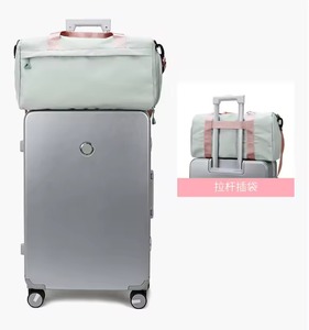 Diagonal Durable <b>Nylon</b> Zipper Closure Adjustable Strap 40-55L Capacity Luggage Bag Fitness Training Yoga Duffel <b>Tote</b> Travel - Product Image 6