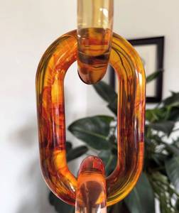 FAIZA CRAFT Colorful <b>Large</b> Transparent Epoxy Resin Chain Links <b>Wall</b> Hanging <b>Decor</b> DIY Projects Angel Room Divider Curtain - Product Image 3