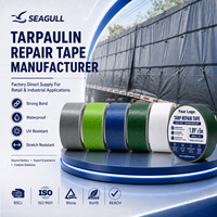 Ruban de réparation robuste pour bâche, imperméable, auto-adhésif, en PVC, pour couverture de camion, tente, auvent