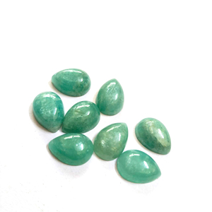Amazonita Natural, Corte Pera, Cabujón Pulido, Gema Suelta para Fabricación de Joyas, Anillos, Colgantes, Proveedor de Gemas al por Mayor B2B - Product Image 5