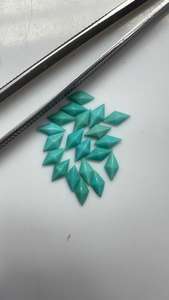 Nouvelle conception Turquoise naturelle d'Arizona 4x8 mm forme cerf-volant facettée pierre précieuse en vrac bleu-vert pour bijoux vente en gros haute brillance - Product Image 5