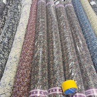 Lot de stock Jenny. Lot de tissus imprimés en mousseline de Corée, textiles variés, motifs imprimés, hijab, robe, vêtements variés