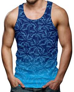 Nueva llegada, camiseta sin mangas personalizada para hombre, talla grande, transpirable, cómoda, para gimnasio, hecha de algodón, camisetas sin mangas personalizadas para hombre - Product Image 1