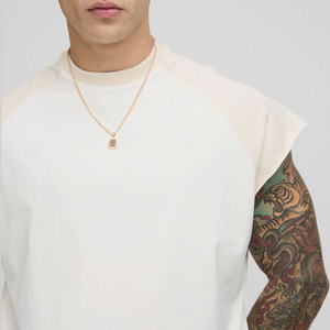 Solid Color New Arrival Blank Tank <b>Top</b> <b>Men</b> Custom Logo Reglan Sleeveless Design Outdoor <b>Cropped</b> Vintage Casual Wear <b>Top</b> Jersey - Product Image 2