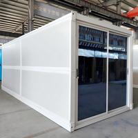Casa Contenedor Plegable Prefabricada Portátil de Paneles Sándwich, Económica, de Instalación Rápida, Plegable en X, Venta al Por Mayor