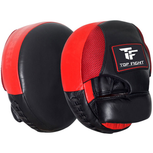 Mitaines de boxe en cuir PU de haute qualité, coussinets plats et incurvés pour l'entraînement au MMA et aux arts martiaux - Product Image 4