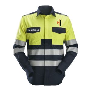 Flame Resistant Cotton Welding FR Men's Cotton Aramid <b>Material</b> Long Sleeve Shirts Quick Dry Fireproof Breathable Waterproof - Product Image 3