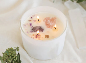 LANJO Custom Scented <b>Candle</b> 26 Oz Soy Wax Jar Black Three <b>Wick</b> Velas Aromatics Indoor Aromatherapy Gift for Women - Product Image 6