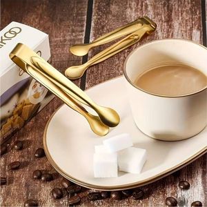 Stainless Steel Ice Tongs Sawtooth Anti-Slip Food Clip Metal Sugar Cube Tong Small Kitchen Serving Tongs for Bar Buffet Party - Product Image 4