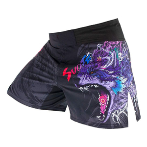 Shorts MMA pour hommes en gros, haute qualité, 100% Spandex/Polyester, respirants, séchage rapide, pour la gym et le combat, avec poches, shorts MMA personnalisés - Product Image 4