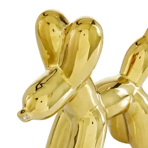 รูปปั้นกวางอลูมิเนียมชุบทองหรูหรา สไตล์โมเดิร์นโบราณ งานแฮนด์เมด สำหรับตกแต่งภายใน - Product Image 2