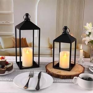 Vintage Metal <b>Lantern</b> with LED Candle - Wholesale Decorative Iron <b>Lanterns</b> from India - Product Image 5