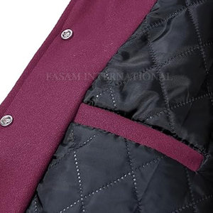 New Design Custom Made <b>Men</b> Letterman Winter <b>Jacket</b> Wholesale Comfortable <b>Men</b> Letterman <b>Jacket</b> - Product Image 4