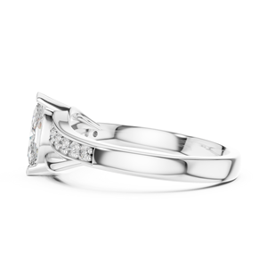 Anillo de Compromiso de Acero Inoxidable Estilo Art Deco Vintage con Corte Marquise de Moissanita, Certificado por GRA, Regalo de Aniversario para Ella, Proyecto Vinson - Product Image 2