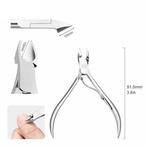 Custom Logo High Quality Plated Stainless Steel Nail Clipper Double Spring Ingrown Cuticle Nipper Finger Use Beauty Nipper - Product Image 4