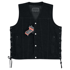 Chaleco Vaquero para Hombre, Doble, Resistente, Único, Sin Mangas, Chaqueta Vaquera, Ajustada, de Algodón, a la Moda, Ropa Moderna para Hombre - Product Image 2