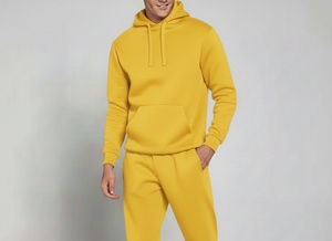 Bulk Factory Manufactured Men Plain 100% Cotton Pullover Hoodie <b>Trouser</b> Set for Sale Low MOQ Men Custom Logo Tracksuit Set - Product Image 3