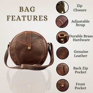 Sac bandoulière Madosh en cuir véritable pour femme, sac à bandoulière vintage souple, doublure en cuir véritable, sac à main léger et durable - Product Image 4