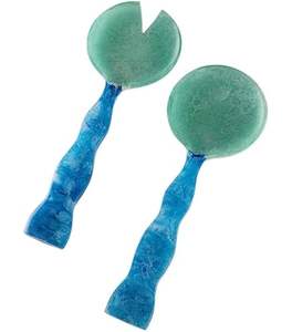 Utensilios para Ensalada de Resina Segura para Alimentos, Hechos a Mano, con Diseño de Mármol, para Uso en el Hogar, Hoteles, Cantinas y Restaurantes - Product Image 5