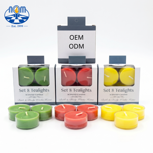 Lot de 8 bougies chauffe-plat en cire de paraffine parfumée en gobelets en plastique pour décoration intérieure, fêtes, livraison rapide, Nouvel An, mariages, nouveauté - Product Image 6