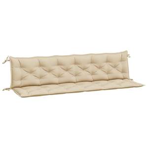 Ensemble de 2 coussins de banc de jardin en tissu Oxford beige, 100% polyester, accessoire pour banc de patio - Product Image 2