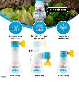 Aireador de Grifo de Agua Inteligente de Plástico Manual con Filtro de Carbón Activado, Rotación de 360 Grados, Fácil de Limpiar, Reutilizable, para Uso Doméstico - Product Image 5