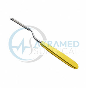 Couteau à baïonnette pivotant Ballenger Premium 19 cm en acier inoxydable avec manche doré, certifié CE, instrument chirurgical pour rhinoplastie ORL - Product Image 1