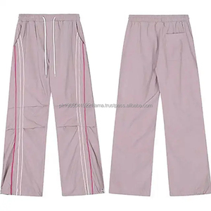 Pantalon de survêtement décontracté pour homme, coupe évasée, coupe-vent, taille haute, imperméable, polyester/coton, service OEM, hiver - Product Image 3