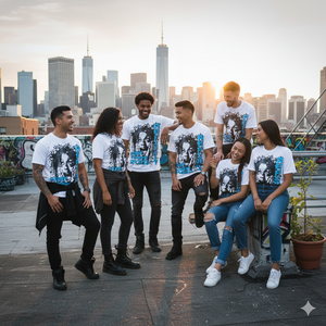 Camiseta Negra para Hombre al por Mayor, 100% Algodón, Corte Holgado, Impresión Gráfica Personalizada DTG, Camiseta Corta Cuadrada - Product Image 6