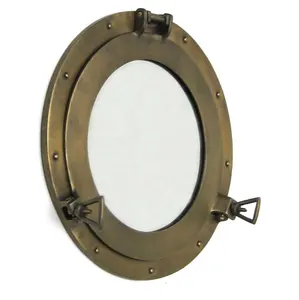 Nautical Brass Porthole with Clear Glass Chrome finished openable Ship Porthole in aluminum Marine Porthole Supplies