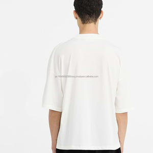 Camisetas Personalizadas al por Mayor para Hombre, de Alta Calidad, 100% Algodón, Cuello Redondo, Estilo Urbano, Tallas Grandes - Product Image 4