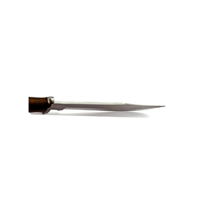 Couteau Bowie en acier carbone fait main avec manche en bois de rose et étui en cuir fin, couteau à lame fixe pour l'extérieur, vente en gros - Product Image 2