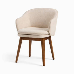 Silla de Comedor de Terciopelo con Diseño Moderno y Minimalista y Estructura Resistente de Madera de Teca para Decoración del Hogar - Product Image 2