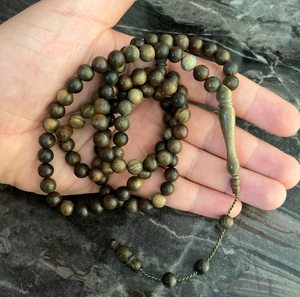 Cuentas de Oración Tasbih de Madera Pulida Hechas a Mano, Ecológicas y de Alta Calidad para Musulmanes, Zikr Diario, Dhikr, Decoración Islámica para el Hogar - Product Image 3