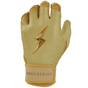 Mens Woven Leather Left Handed Baseball Batting Gloves Quick-Dry Durable Breathable <b>Hook</b> and Loop Closure XXL XL - Product Image 4