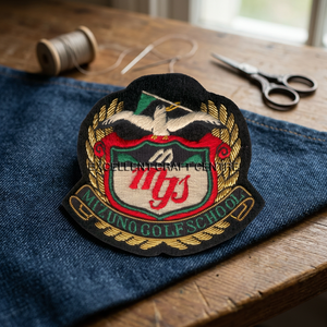Mizuno Golf School Embroidered Patch <b>Sew</b>-On Fabric Badge Classical Design For Garment - Product Image 3