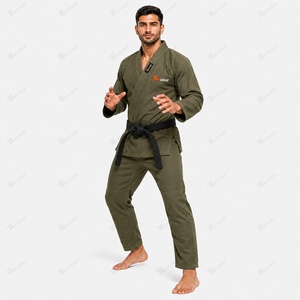 Kimono Profesional de Jiu Jitsu Brasileño (BJJ) de 420 GSM, Tejido de Perlas de Algodón, Listo para Competencia, Cuello Reforzado, Chaqueta Duradera, Uniforme de Entrenamiento - Product Image 2