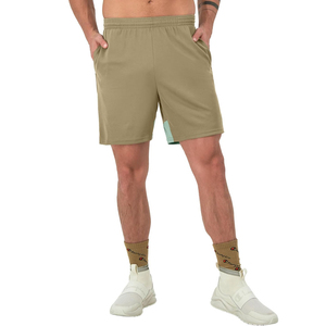 Men's Solid Color Bermuda <b>Shorts</b> Mid Waist Elastic Quick Dry With Pockets Casual Style - Product Image 1