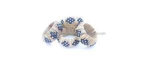 Ensemble de bagues à serviettes en métal doré de qualité supérieure pour la décoration de table de mariage, réutilisables, élégantes, disponibles à la vente - Product Image 3