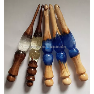 Ganchos de ganchillo de resina casi irrompibles Superficie Lisa ergonómica con detalles de tamaño claros y visibles pasó la prueba de caída - Product Image 5