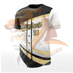<b>Cheap</b> Price <b>Light</b> Weight Breathable Men Baseball Jersey High Quality Customized Team Name 100% Polyester Baseball Jersey - Product Image 3