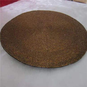 Factory <b>Direct</b> Selling Custom <b>Beaded</b> Eco-Friendly Handmade Coaster with Custom Shape Color & Size for Home Hotel Restaurant Use - Product Image 2