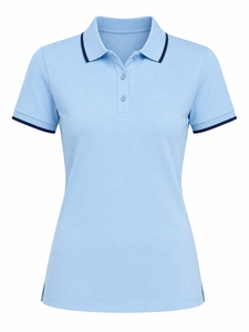 Chemises pour femmes de haute qualité, respirantes, à séchage rapide, en tricot, décontractées, 2 couleurs, broderie personnalisée, logo imprimé en relief - Product Image 5